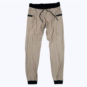 Bylt Jogger Mens XL Brown Tapered Premium Knit Gym Running Hiking Sweat Pants